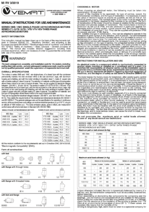 FOGLIO ISTRUZIONI GB- ITA 2019